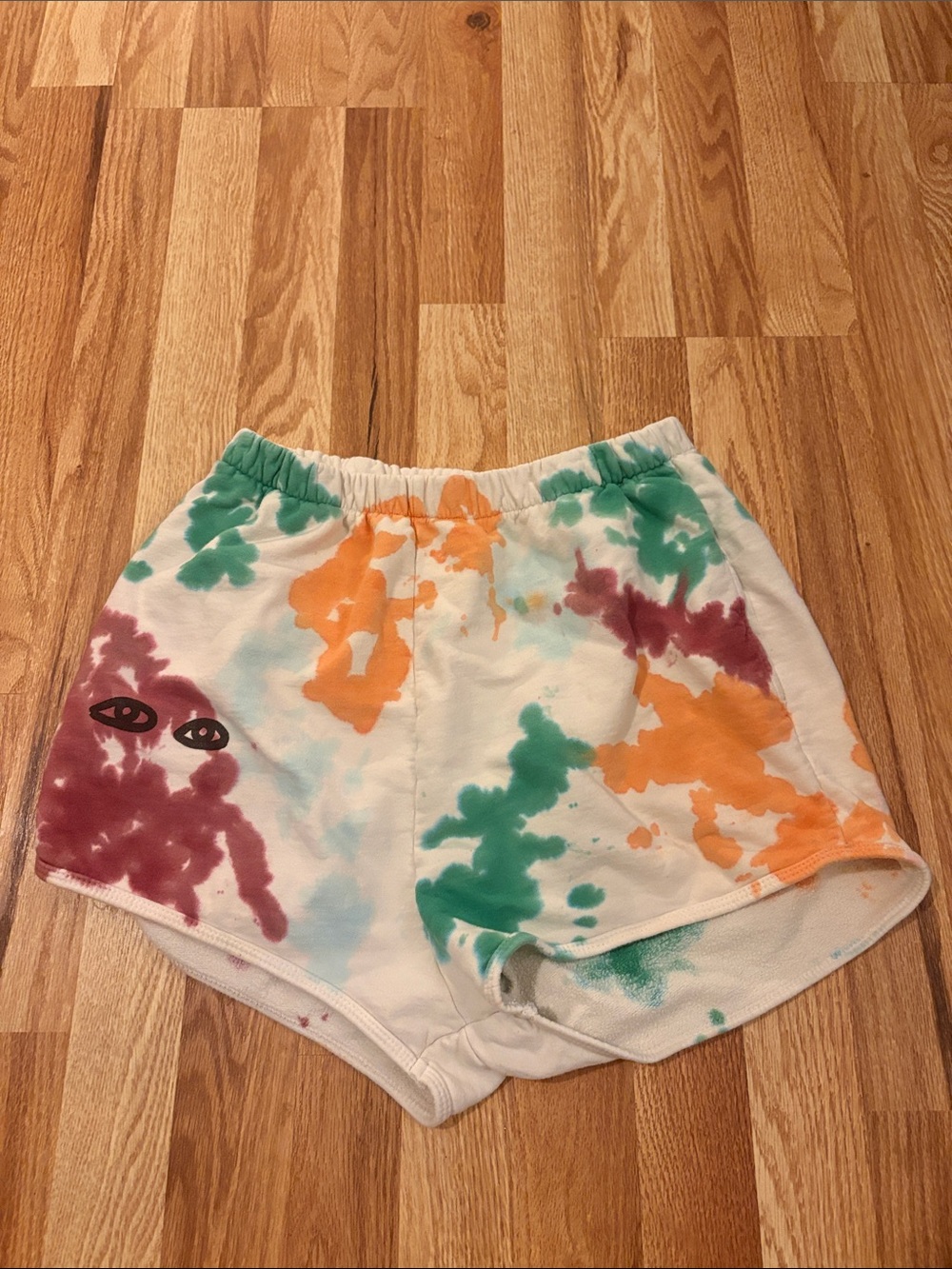 Clare V Cotton Tie Dye Sweat Shorts M